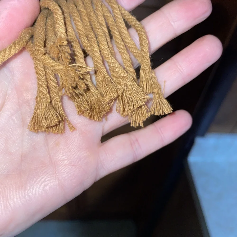 Brown Macrame Plant Hanger Tied Rope‎ Simple